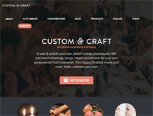 Tablet Screenshot of customandcraft.org